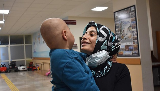 Minik Alperen nakille bayram etti