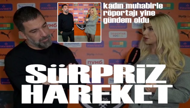 Arda Turan'ın kadın muhabirle röportajı yine gündem oldu
