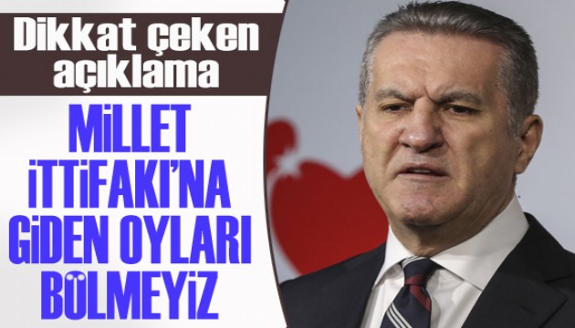 Mustafa Sarıgül'den dikkat çeken açıklama: Millet İttifakı'na giden oyları bölmeyiz