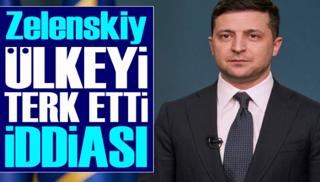 'Zelenskiy ülkeyi terk etti' iddiası