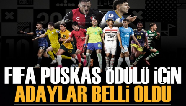 FIFA Puskas Ödülü için adaylar belli oldu