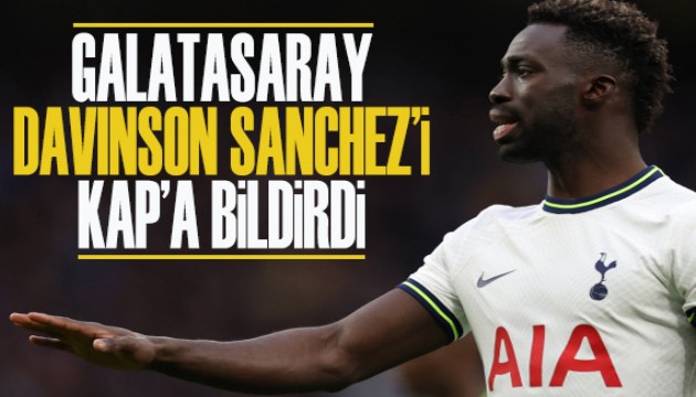 Galatasaray Davinson Sanchez'i KAP'a bildirdi