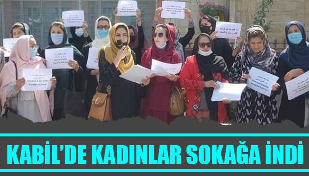 Kabil'de kadınlar sokağa döküldü: Cumhurbaşkanlığı sarayına yürüdüler