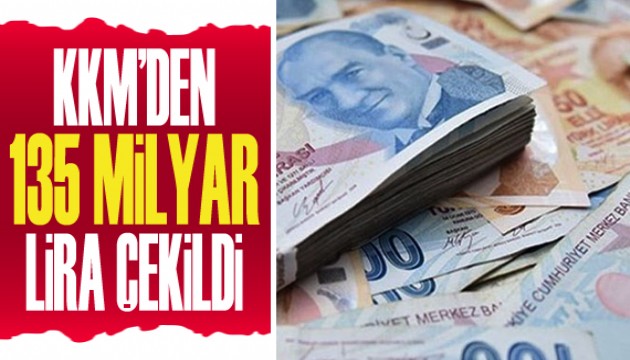 KKM'den 135 milyar TL çekildi