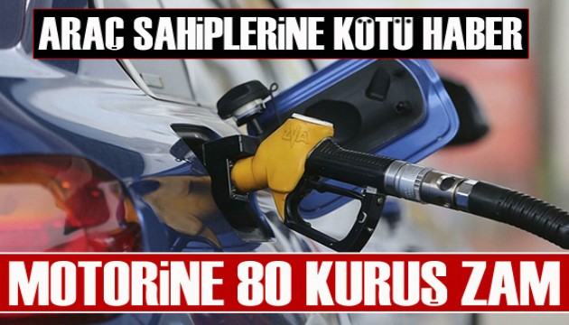 Araç sahiplerine kötü haber: Motorine 80 kuruş zam