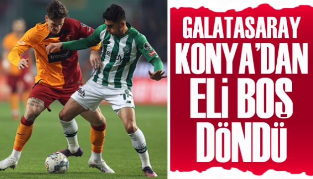 Konyaspor son dakika golüyle Galatasaray'ı devirdi