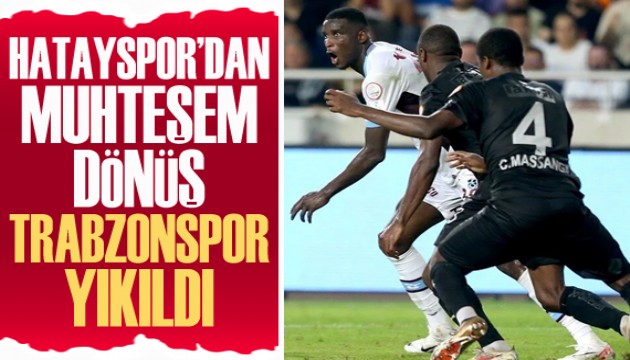 Trabzonspor'a Hatayspor deplasmanında soğuk duş!