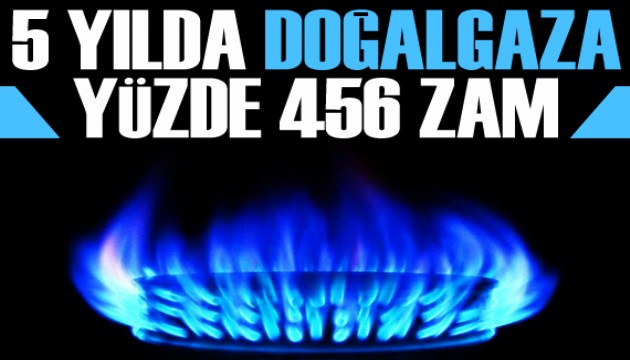 2018'den bu yana doğal gaz yüzde 456 zamlandı