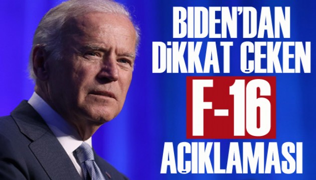 Biden'dan dikkat çeken f-16 açıklaması