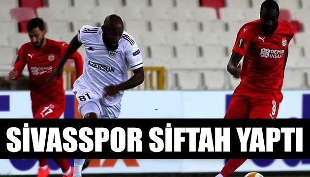 Sivasspor'dan UEFA'da ilk galibiyet!