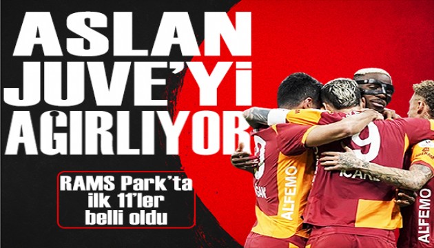 Galatasaray'ın konuğu Juventus: İşte dev maç öncesi son durum ve ilk 11'ler