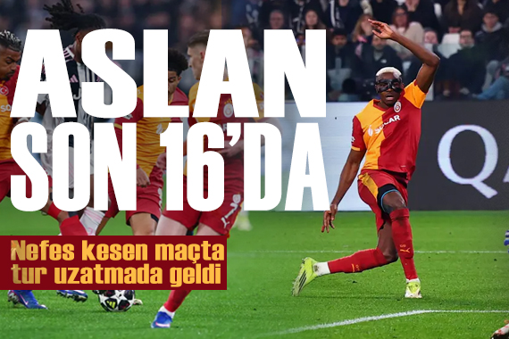 Torino'da nefes kesen gece: Galatasaray turu uzatmada aldı