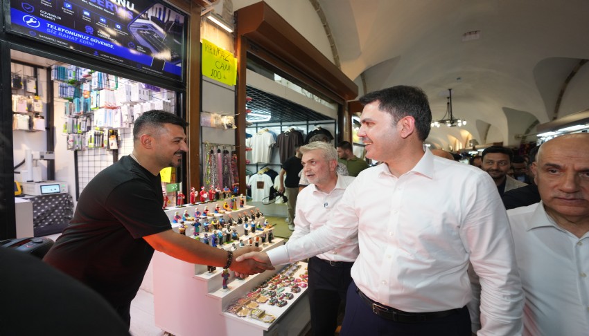 Bakan Kurum Kapalıçarşı'yı ziyaret etti