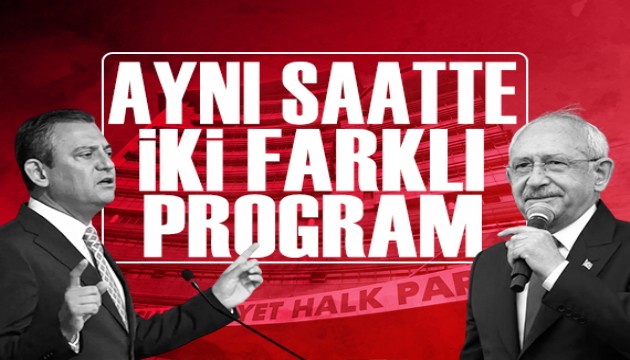 CHP'de iki farklı program