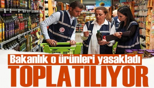 Bakanlık açıkladı: O ürünler piyasadan toplatılıyor