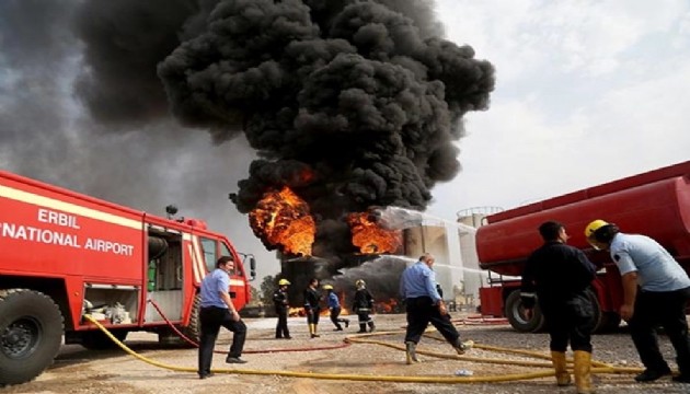 Benzin istasyonunda patlama