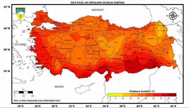 53 yılın en sıcak 7'nci yazı