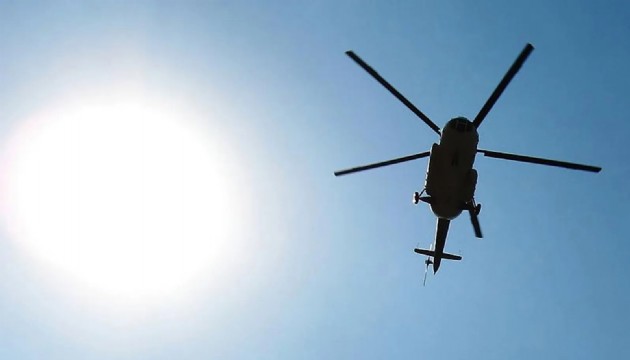 Türk şirkete ait helikopter düştü