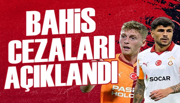 PFDK bahis cezalarını açıkladı