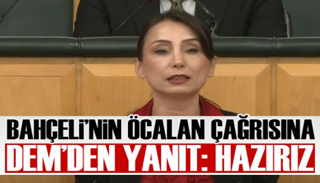 DEM'den Bahçeli'nin 'Öcalan' davetine yanıt: Hazırız