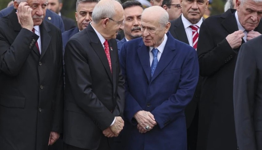 Anıtkabir'de Bahçeli ve Kılıçdaroğlu arasında dikkat çeken sohbet
