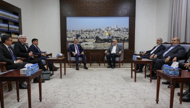 Bakan Fidan, Hamas Şura Meclisi Başkanı ve Siyasi Büro üyeleri ile görüştü