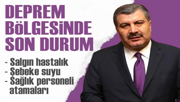 Bakan Koca, Hatay'daki son durumu açıkladı: Salgın anlamına gelmez!