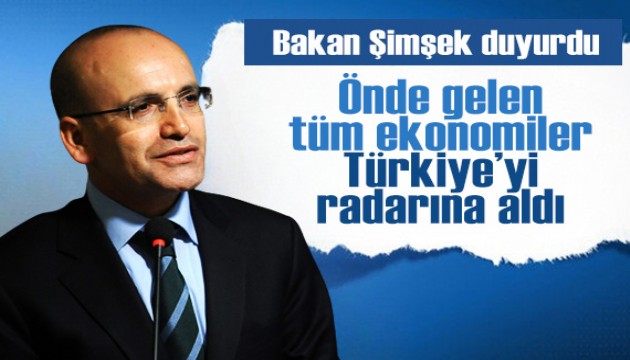 Bakan Şimşek'ten 'dış finansman' açıklaması: Önde gelen tüm ekonomiler Türkiye'yi yatırım için radarına aldı