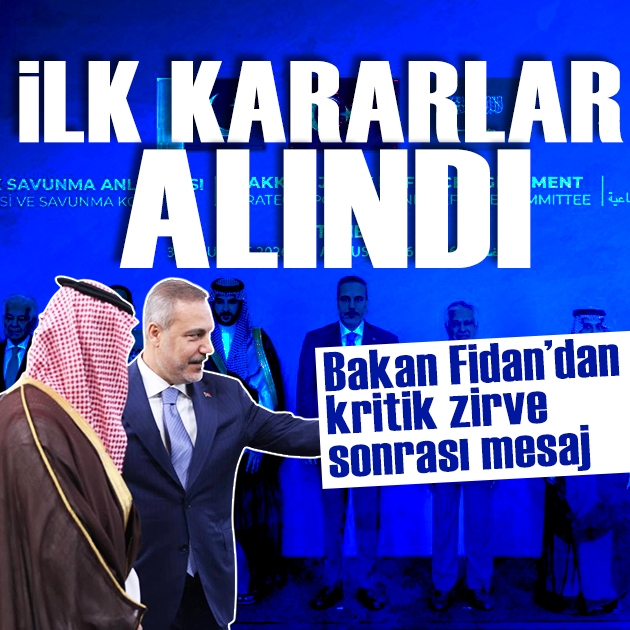 Mekke Savunma İttifakı'ndan ortak karar: Bakan Fidan'dan zirve sonrası mesaj