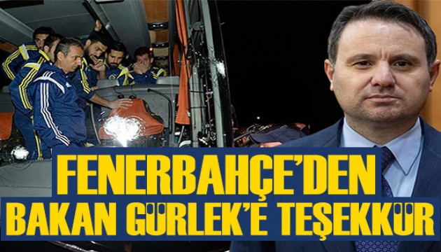 Fenerbahçe'den Bakan Akın Gürlek'e teşekkür