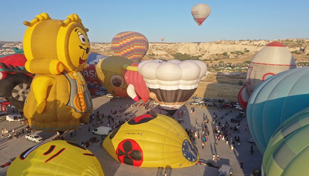 Balonlarla görsel şölen yapıldı