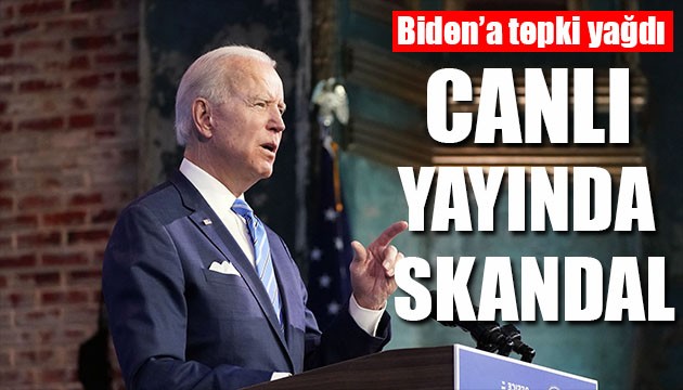 Biden'dan canlı yayında skandal sözler