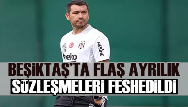 Beşiktaş’ta flaş ayrılıklar: Sözleşmeleri feshedildi