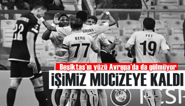 Beşiktaş'ın Avrupa'daki galibiyet hasreti devam ediyor!