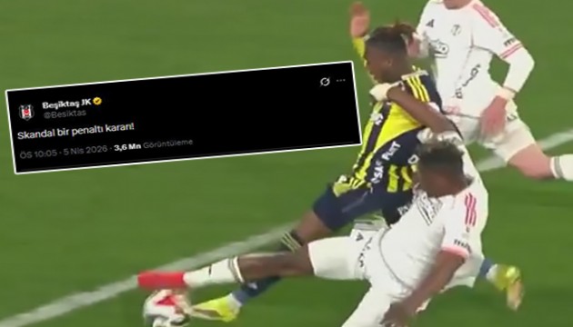 Beşiktaş'tan jet paylaşım: 'Skandal'