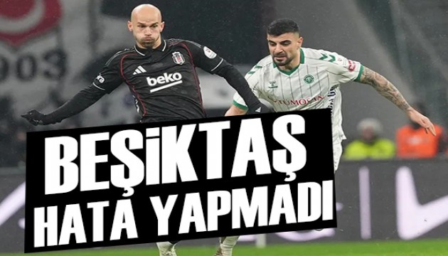 Beşiktaş evinde hata yapmadı