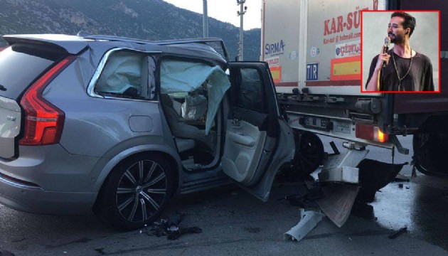 Ünlü şarkıcı trafik kazası geçirdi