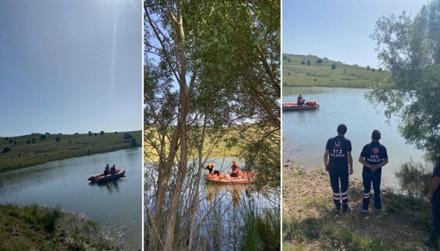 Gölete giren çocuktan acı haber