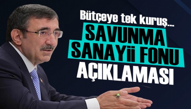 Cevdet Yılmaz'dan Savunma Sanayii Fonu ücreti açıklaması