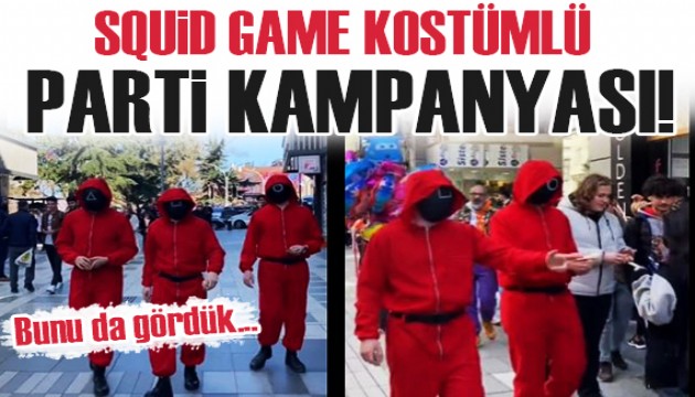 CHP'den Squid Game kostümlü kampanya!