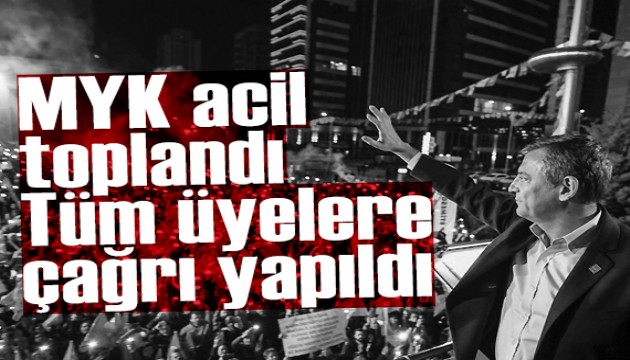Özgür Özel yönetiminden acil çağrı
