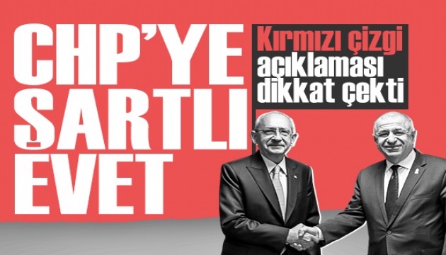 Zafer Partisi'nden CHP'ye şartlı evet: Kırmızı çizgilerini açıkladılar