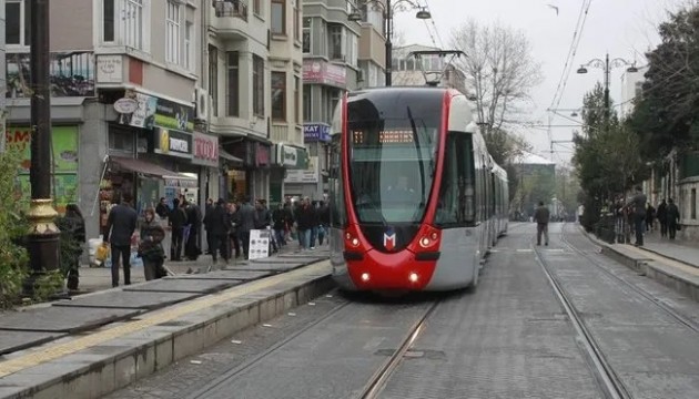 İstanbul'da tramvay hattında arıza