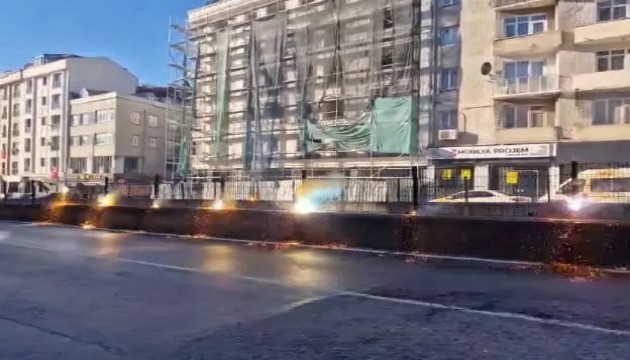 Tramvay hattında kaza!