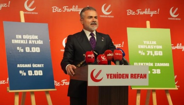 Yeniden Refah Partisi'nden emekli aylığı talebi