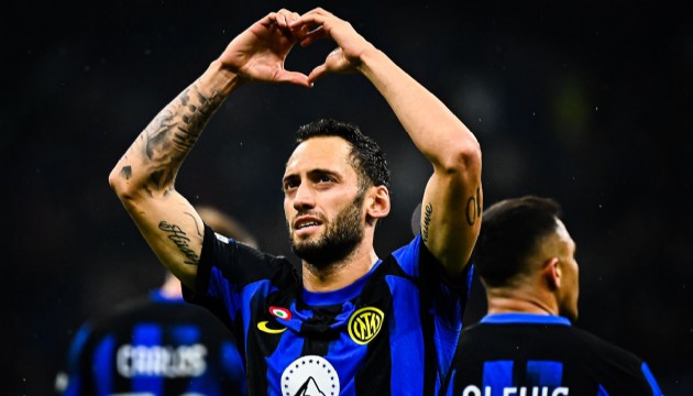 Inter'e galibiyeti Hakan Çalhanoğlu getirdi