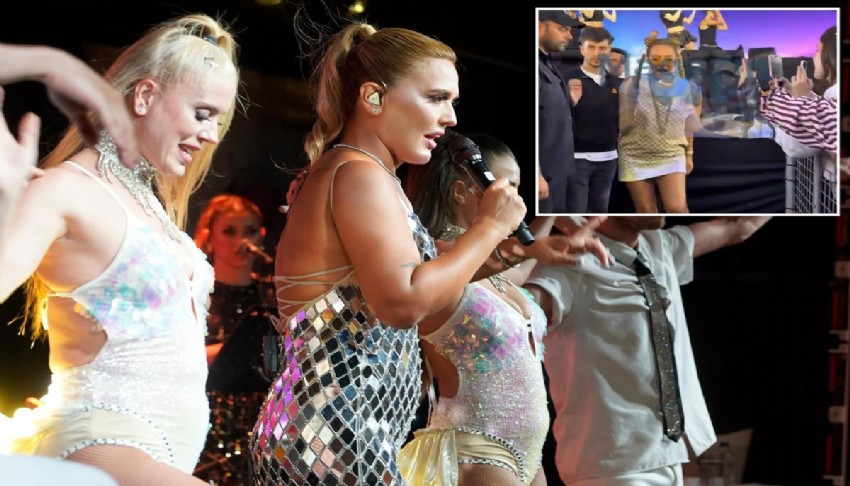Demet Akalın'a konserinde taciz şoku!