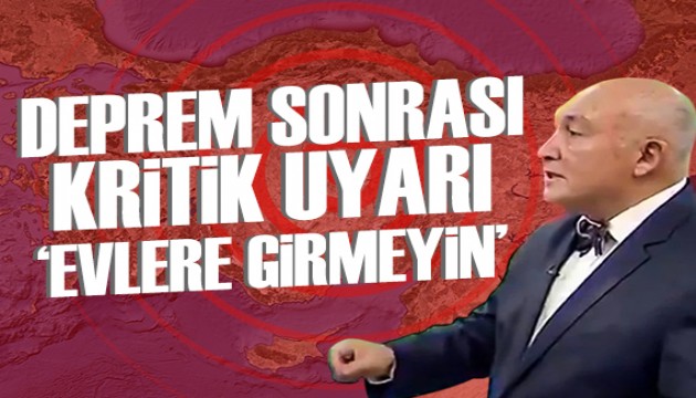 Prof. Dr. Ahmet Ercan'dan 'Bugün evlere girmeyin' uyarısı