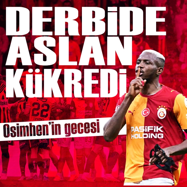 Dev derbide kazanan Galatasaray