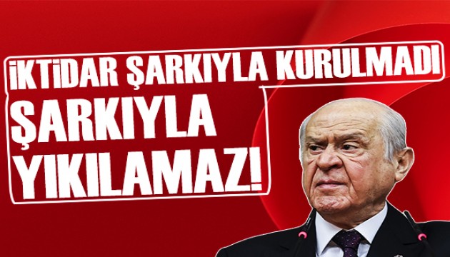 Devlet Bahçeli'den Tarkan çıkışı: İktidar şarkıyla yıkılamaz